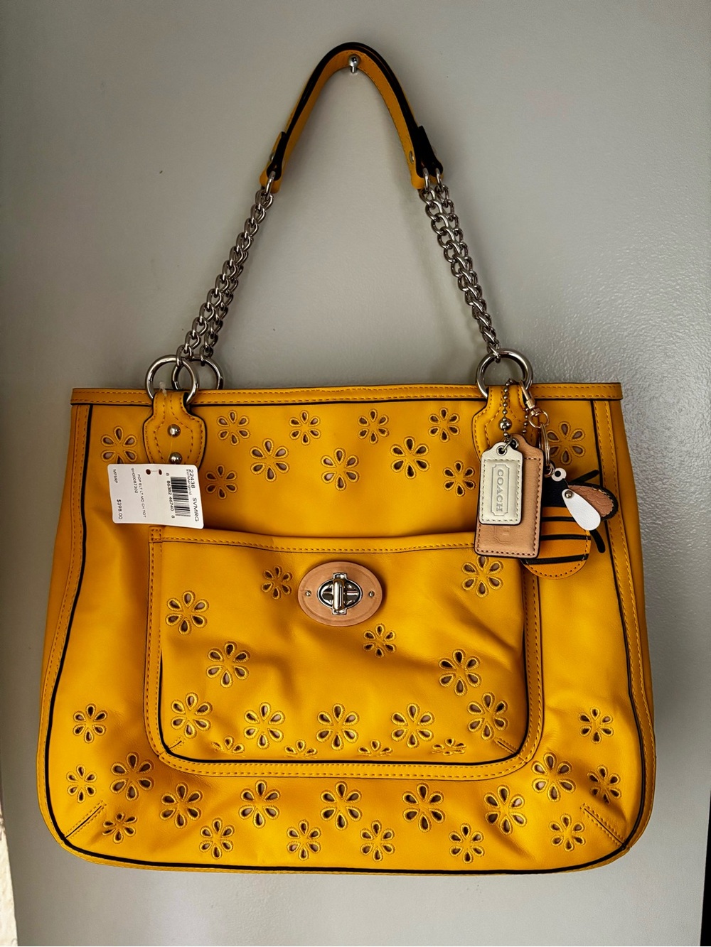 Marigold Poppy Eyelet Tote